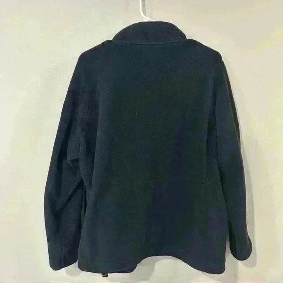 L.L. Bean Men’s Fleece Full Zip Black Jacket Size 1X - Picture 4 of 4